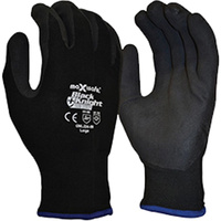 MAXISAFE SYNTHETIC COAT GLOVES Black Knight Sub Zero Glove Insulated, Medium