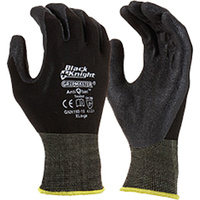 MAXISAFE SYNTHETIC COAT GLOVES Black Knight Gripmaster Glove Large