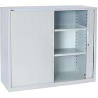 GO TAMBOUR DOOR CUPBOARD White Satin H1016xW1200xD470mm Shelves not Included