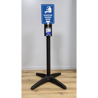 HAND SANITISER DISPENSER STAND BLACK