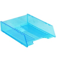 ITALPLAST DOCUMENT TRAY A4 Multi Fit Neon Blue