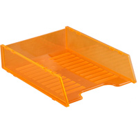 ITALPLAST DOCUMENT TRAY A4 Multi Fit Neon Orange