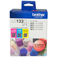 BROTHER INK CARTRIDGE LC-133CL3PK Value Pack