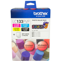 BROTHER INK CARTRIDGE LC-133PVP Photo Value Pack