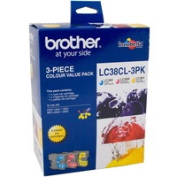 BROTHER INK CARTRIDGE LC-38CL3PK Value Pack Colour