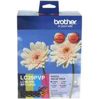 BROTHER INK CARTRIDGE LC-39PVP Value Pack Colour