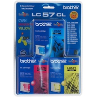 BROTHER INK CARTRIDGE LC-57CL3PK Value Pack Colour