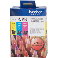 BROTHER INK CARTRIDGE LC-73CL3PK Value Pack