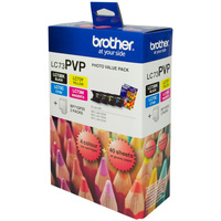 BROTHER INK CARTRIDGE LC-73PVP Value Pack Cyan