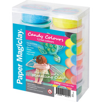 MAGICLAY TRADING COMPANY Modelling Clay Bright Assorted Colours Pack of 12