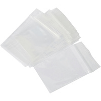 CUMBERLAND RESEALABLE PLASTIC Bag Write On 230mm x 305mm Pack of 100