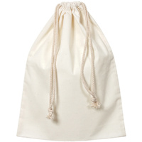 ZART CALICO LIBRARY BAG With Drawstring 35X44cm Beige Pack of 10