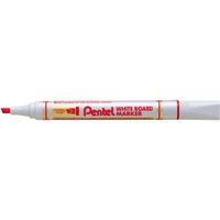 PENTEL WHITEBOARD MARKER MW86A Chisel Point Red