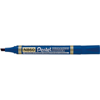 PENTEL N860 PERMANENT MARKER Chisel Blue