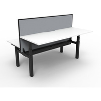 PARAMOUNT BACK TO BACK WS ELECTRIC WORKSTATION 2 PERSON 1500W x 1530D x 1259mmH NW/BL