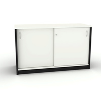 OM CREDENZA W1200 x D450 x H720mm White Charcoal
