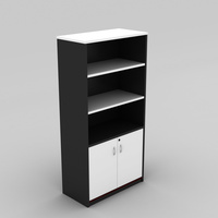 OM CABINET W900 x D450 x H1800mm White Charcoal