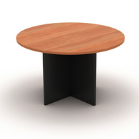 OM ROUND MEETING TABLE D900 x H720mm Cherry Charcoal