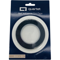 QUARTET GEOTAPE GRID TAPE 6mm x 9m Black Crepe