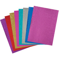 ZART METALLIC RIPPLE PAPER Eight Assorted Colours A4 Pack of 40