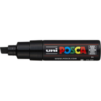 UNI-BALL POSCA POSTER MARKER 8.0mm Chisel Tip Black