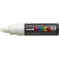 UNI-BALL POSCA POSTER MARKER 8.0mm Chisel Tip White