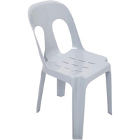 RAPID PIPEE PLASTIC CHAIR Stacking White