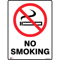 SAFETY SIGNAGE - PROHIBITION No Smoking 450mmx600mm Metal