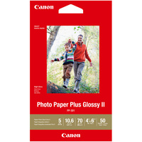 CANON GLOSSY PHOTO PAPER 265gsm 4X6 Inch PP-301 50 Sheets Pack