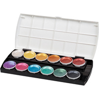 ZART PAINT METALLIC PIGMENTS Pack of 12