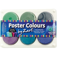 ZART PAINT COOL PAINT COLOURS Pack of 6