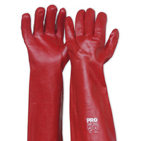 GLOVE PVC45 PVC Long, Red, One size fits all