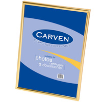 CARVEN DOCUMENT FRAME A4 Wall Mountable Gold