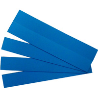 QUARTET MAGNETIC STRIPS. 22x150mm Blue Pack of 25