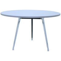 RAPID AIR ROUND MEETING TABLE 1200mm Diameter x H730mm White
