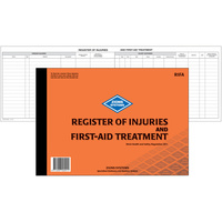 ZIONS RIFA REGISTER Of Injuries And First Aid Treatment Book