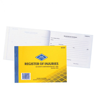 ZIONS ROID REG OF INJURIES BK Register Of Inj &First Aid Vic