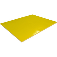 RAINBOW GLOSS SURFACE BOARD 510mm x 640mm 300gsm Double Sided Yellow Pack of 20