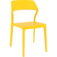 Snow Stackable Chair Yellow without Arms