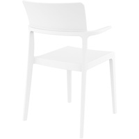 Plus Stackable Chair White with Arms