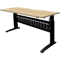 RAPIDLINE ELECTRIC WORKSTATION 1500Wx700Dx685-1205mmH Natural Oak with Black