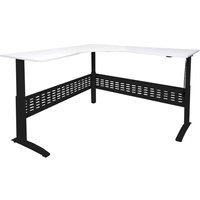 ELECTRIC SIT STAND CORNER DESK 1800W x 700D X 1205mmH NW with Black Frame