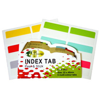 GOLD SOVEREIGN INDEX TABS 22x40mm Multi-Coloured Pack of 36