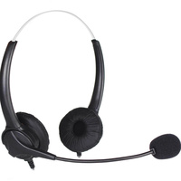SHINTARO STEREO HEADSET USB WITH NOISE CANCELLING MICROPHONE Black