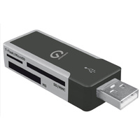 SHINTARO USB 2.0 EXTERNAL MINI MULTI-CARD READER Black