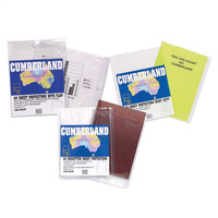 CUMBERLAND SHEET PROTECTOR A4 25mm Gusseted Pocket Pack of 25