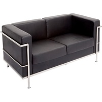 SPACE LOUNGE CHAIR Two Seater Black PU