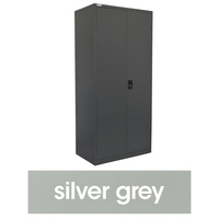 STEELCO STATIONERY CUPBOARD 4 Shelf Silver Grey H2000xW914xD463mm