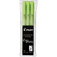 PILOT LETTERING PEN SWN-DRL-S3N-B Pen Black Assorted Nib Pack 3