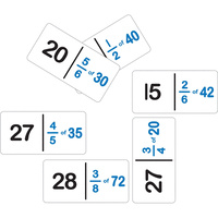 TFC Dominoes Game Fraction Number Set B